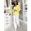 Žluté basic elegantní sako NUVIEL (Veľkosť ONESIZE)