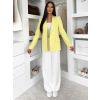 Žluté basic elegantní sako NUVIEL (Veľkosť ONESIZE)