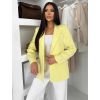 Žluté basic elegantní sako NUVIEL (Veľkosť ONESIZE)