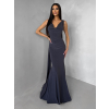 Šedé spoločenské dlhé šaty RAVILETA (Veľkosť ONESIZE)