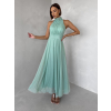 Zelenkavé spoločenské dlhé tylové AURAC (Veľkosť ONESIZE)