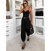 Černé elegantní široké kalhoty ZENVY (Veľkosť ONESIZE)