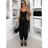 Čierne elegantné široké nohavice ZENVY (Veľkosť ONESIZE)