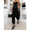 Černé elegantní široké kalhoty ZENVY (Veľkosť ONESIZE)