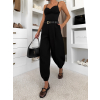 Čierne elegantné široké nohavice ZENVY (Veľkosť ONESIZE)