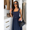 143676 3 modre dlouhe pouzdrove letni saty sentalia s paskem
