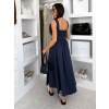 143676 5 modre dlouhe pouzdrove letni saty sentalia s paskem