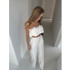 Biely elegantný komplet SABLE s topom (Veľkosť ONESIZE)