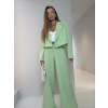 Zelený elegantný nohavicový kostým ZENYA (Veľkosť ONESIZE)