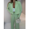 Zelený elegantný nohavicový kostým ZENYA (Veľkosť ONESIZE)