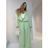 Zelený elegantný nohavicový kostým ZENYA (Veľkosť ONESIZE)