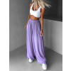 Svetlo fialové široké voľné dlhé nohavice OLVIRA (Veľkosť Predĺžená dĺžka)