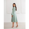 Mintové elegantné midi šaty MARAYA (Veľkosť L)