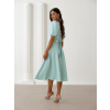 Mintové elegantné midi šaty MARAYA (Veľkosť L)