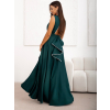 Smaragdové elegantné dlhé šaty CALIRA (Veľkosť L)