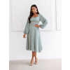 Mintové elegantné midi šaty NORALYN (Veľkosť L)