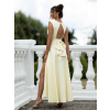 Žlté elegantné dlhé šaty ELAYA (Veľkosť L)