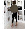 Khaki krátký trenčkot kabátek MYNTRA (Veľkosť ONESIZE)