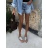 Stříbrné elegantní nazouvací sandály RIVENO (Veľkosť 36)