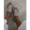 Stříbrné elegantní nazouvací sandály RIVENO (Veľkosť 36)