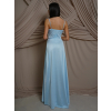 Světle modré elegantní společenské šaty IRAKLION (Veľkosť ONESIZE)