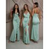 Světle zelené společenské šaty BEERAN pro družičky (Veľkosť ONESIZE)