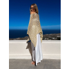 Zlatý letný prehoz tunika cez plavky ROSVYNA (Veľkosť ONESIZE)