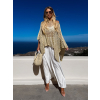 Zlatý letný prehoz tunika cez plavky ROSVYNA (Veľkosť ONESIZE)