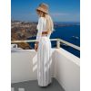 Bílá letní kalhotová souprava AMALFI (Veľkosť ONESIZE)