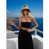 Černý elegantní crop top pás přes prsa CIZERA (Veľkosť ONESIZE)