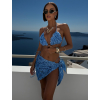 Modré dvojdielne plavky bikiny VANELLE so sukňou (Veľkosť ONESIZE)