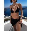 Černé dvojdílné plavky bikiny VANELLE se sukní (Veľkosť ONESIZE)