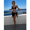 Černé dvojdílné plavky bikiny VANELLE se sukní (Veľkosť ONESIZE)