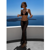 Čierne dvojdielne plavky bikiny SERAFINA so sukňou (Veľkosť ONESIZE)