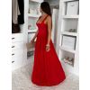 Červené tvarující elegantní dlouhé šaty UMSEET (Veľkosť ONESIZE)