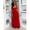 Červené tvarující elegantní dlouhé šaty UMSEET (Veľkosť ONESIZE)