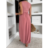 Lososová maxi letní elegantní sukně PEONOLY (Veľkosť ONESIZE)