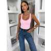 Růžové elastické stahující basic body ELYRO (Veľkosť M/L)
