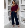 Vínové elastické elegantné body MILEYNA (Veľkosť ONESIZE)