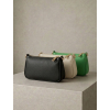 Čierna kožená mini malá cross body kabelka CAVELLE (Veľkosť ONESIZE)