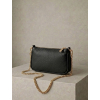Čierna kožená mini malá cross body kabelka CAVELLE (Veľkosť ONESIZE)