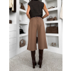 Hnedé elegantné culotte nohavice kraťasy NIMELLAE (Veľkosť M/L)