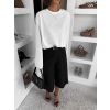 Černé elegantní culotte kraťasy NIMELLAE (Veľkosť M/L)