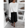 Čierne elegantné culotte kraťasy NIMELLAE (Veľkosť M/L)