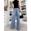 Svetlomodré wide leg široké basic džínsy LUNIMI (Veľkosť L)