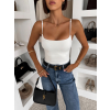 Biele elastické basic body WINNIEA na ramienka (Veľkosť M/L)