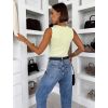 Zelené elastické tvarující basic body AMALIO (Veľkosť ONESIZE)