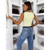 Zelené elastické tvarujúce basic body AMALIO (Veľkosť ONESIZE)