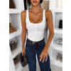 Biele bavlnené basic body LIBERTO (Veľkosť ONESIZE)