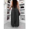 Kaki wide leg extra široké džínsy LUVINA (Veľkosť L)